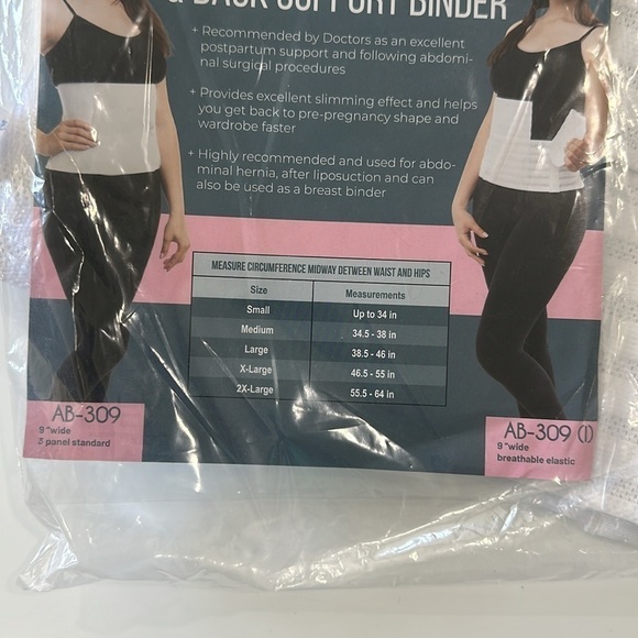 Abdominal & back support binder - Picture 3 of 6